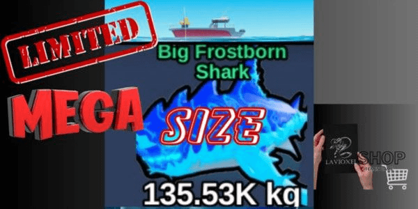 Gambar Product JUMBO SIZE! 135 TON HIU FROSTBORN — Super Large & Rare! Collectors Must Have!