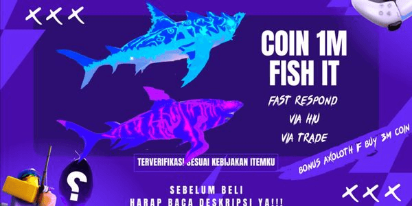 Gambar Product 1M Coin Via Hiu | Fish It | RBL