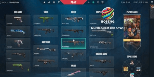 Gambar Product Valorant Account Rank Silver 2 Many Limited Skins & Full Agents