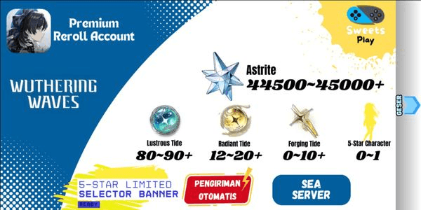 Gambar Product [SEA] Wuthering Waves Premium Reroll Account