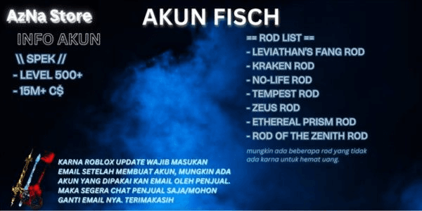 Gambar Product AKUN FISCH RBL MURAH LEVEL 500+