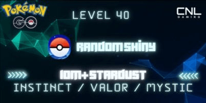 Gambar Product [Instinct/Mystic/Valor] Level 40+ / Random Shiny / 10M+ Dust / PTC login