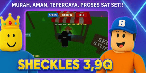 Gambar Product SHECKLES 3,9Q - Grow A Garden