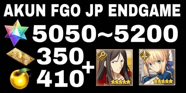 Gambar Product FGO ACCOUNT JP ENDGAME QUARTZ ACCOUNT + FREE SSR