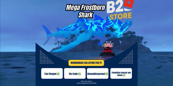 Gambar Product FISH IT - Mega Frostborn Shark