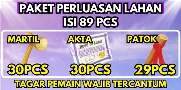 Gambar Product Hay Day Land Expansion Tool contains 89pcs - Mandatory Limit 0