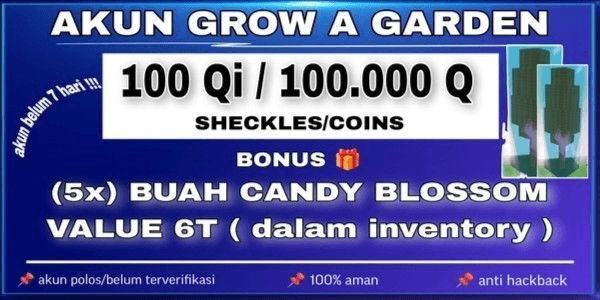 Gambar Product BEGINNER ACCOUNT | GROW A GARDEN