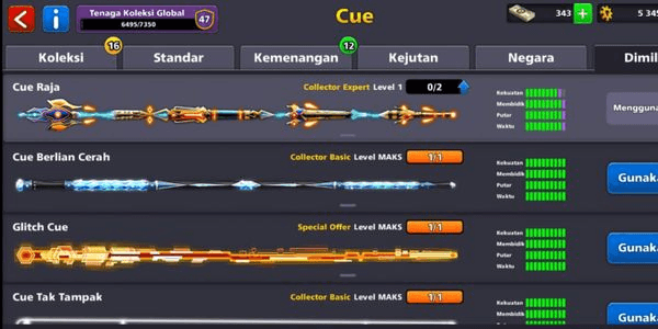 Gambar Product King Cue, 4 Cue Level Max (data as per image)