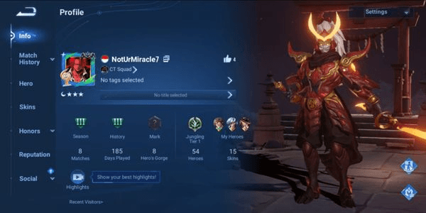 Gambar Product CHEAPEST GG WINRATE SMURF HOK ACCOUNT