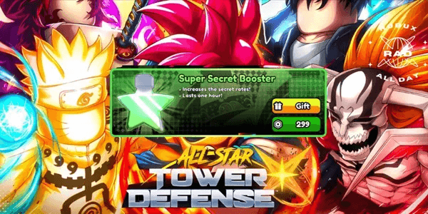 Super Secret Booster - All Star Tower Defense X
