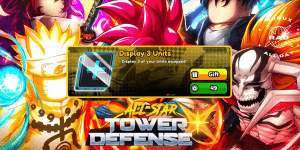 Display 3 Units - All Star Tower Defense X