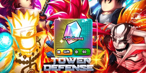 50 Gems - All Star Tower Defense X
