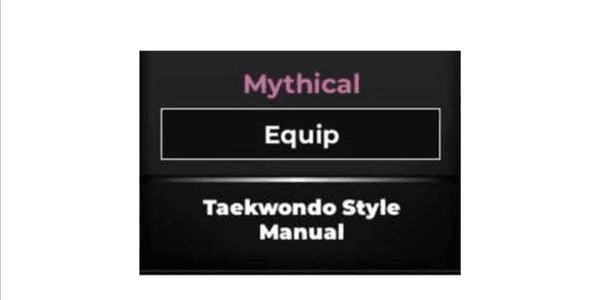 Gambar Product Taekwondo Style Manual