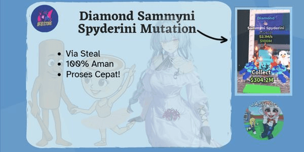Gambar Product Diamond Sammyni Spyderini (Mutation Fire) - Steal A Brainrot