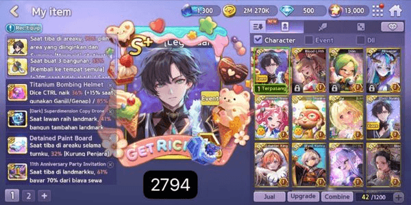 Gambar Product AKUN GET RICH EVO JIYONG