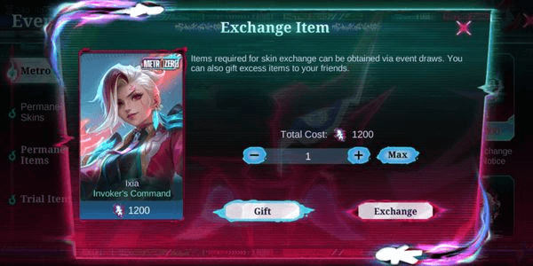 Gambar Product SKIN IXIA METRO ZERO INVOKER'S COMMAND (VIA GIFT)