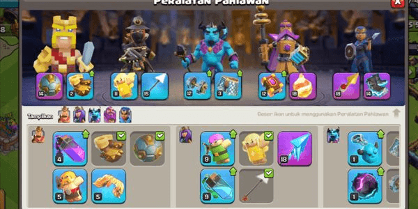 Gambar Product Town Hall 14, [Semi Max], Gear Mantap, Combo RC ✓, Combo Warden √, Combo Queen √