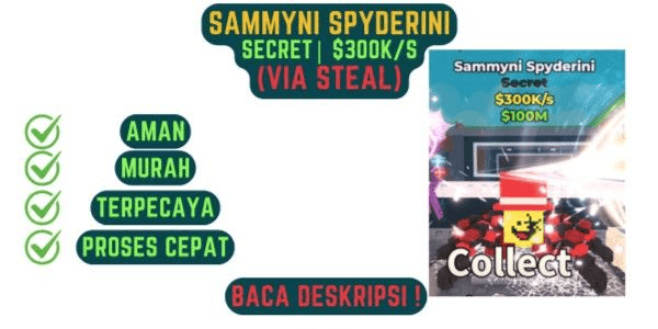Gambar Product Sammyni Spyderini | Steal A Brainrot