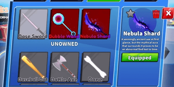 Akun Starter BladeBall - Nebula Shard
