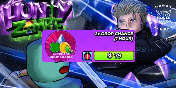 2x Drop Chance (1 Hour) - Hunty Zombie
