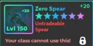 Perfect Zero Spear Vampiric - World Zero
