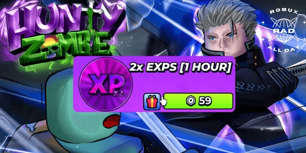 2x Exps (1 Hour) - Hunty Zombie