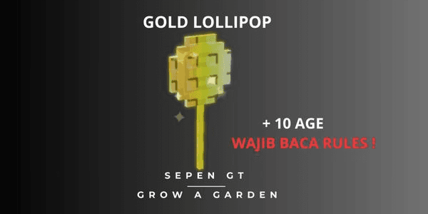 Gambar Product Gold Lollipop Levelup - Grow A Garden