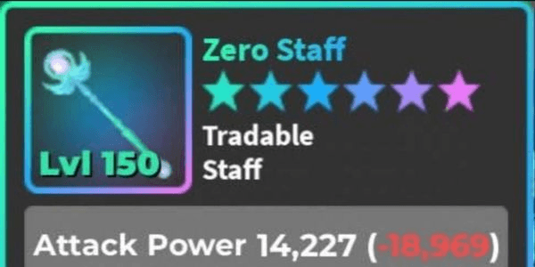 Gambar Product Perfect Zero Staff Vampiric - World Zero