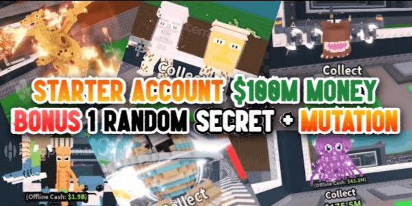Gambar Product STARTER ACCOUNT 100M MONEY | BONUS 1 SECRET | STEAL A BRAINROT