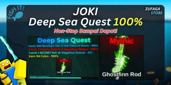 Gambar Product Joki Ghostfinn Rod (Deepsea Quest) Up to 100%