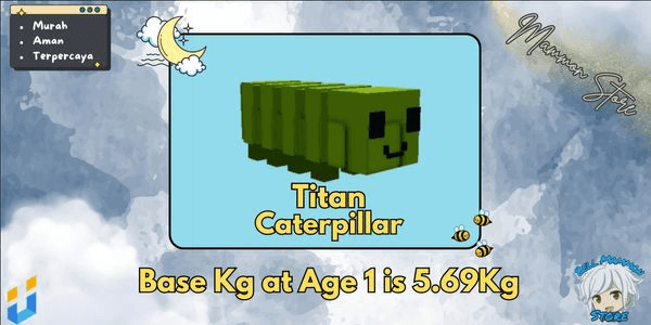 Gambar Product Titan Caterpillar (5.69Kg at age 1)