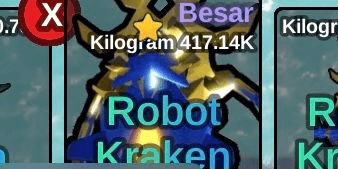 Gambar Product BIG ROBOT KRAKEN FISH IT