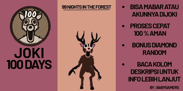 Gambar Product JOKI 100 DAYS - 99 NIGHT IN THE FOREST