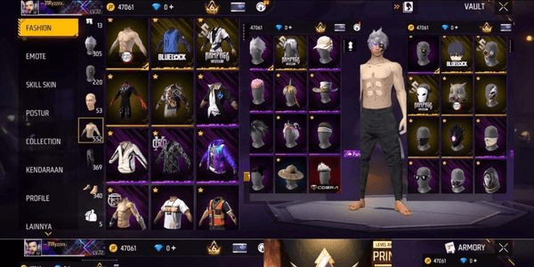 Gambar Product SAFE FREEFIRE ACCOUNT 100% OLD MAX SPECS 3 COOL BUNDLES