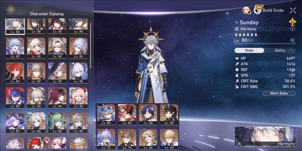 Gambar Product Full Harmony 24 Limit Castorice Acheron Feixiao Firefly The Herta Hyacine E1 Jing Yuan E1 Sunday Sparkle Robin Tribbie Ruan Mei E1 TL70 Asia