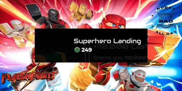 Gambar Product Super Hero Landing Emote