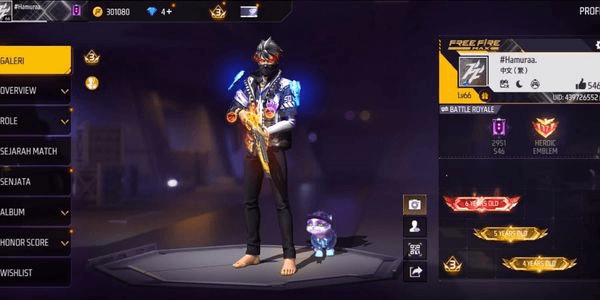Gambar Product FF Sultan Account | Evo max ft SG2 3 luxury Bundle | Safe Guarantee! #204