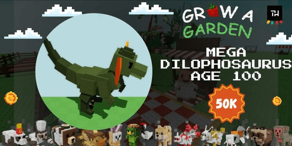 Gambar Product MEGA DILOPHOSAURUS AGE 100 GROW A GARDEN