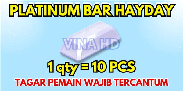 Gambar Product Platinum Bar / Platinum Bar Hay Day 10pcs