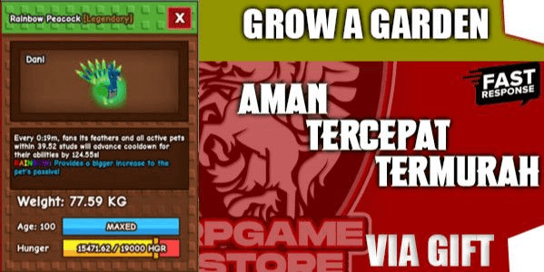 Gambar Product Titan Rainbow Peacock Age 100 - 19 Second Cooldown