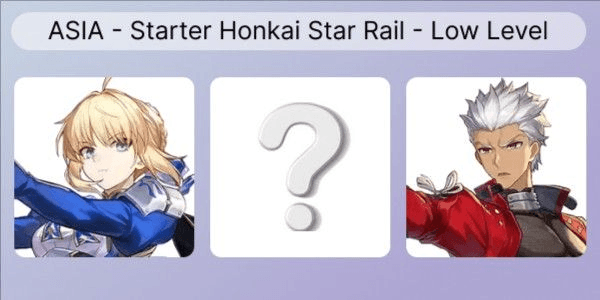 Gambar Product ASIA | Starter Saber + Archer | TL 4 - 10 | No birthday set | No Email bound | Fast Delivery