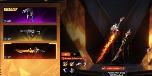 Gambar Product Gift Skin katana Infernoshock