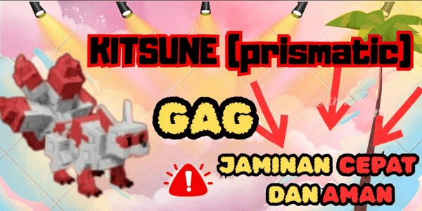 Kitsune / red kitsune (prismatic) | Grow a Garden