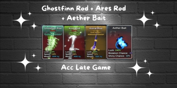 Gambar Product Ghostfinn Rod + Ares Rod + Aether Bait