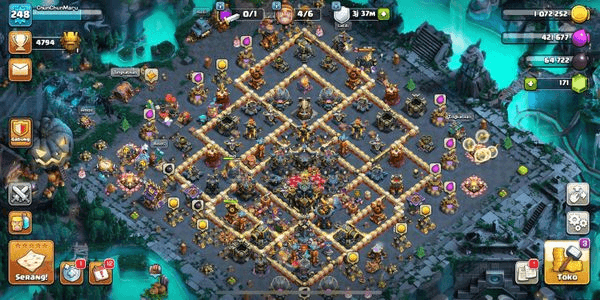 Gambar Product TOP GLOBAL - TOWNHALL 17 XP248 - HERO 100-100-85-75-50 - SKIL BAGUS - GARANSI
