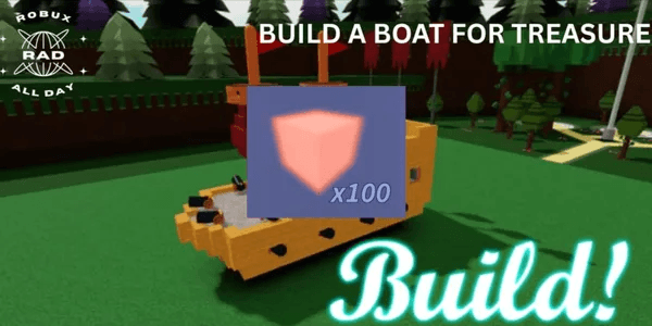 +100 Neon Blocks - Build A Boat For Treasure