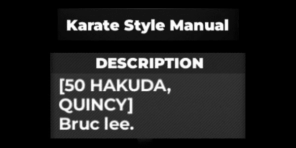 Gambar Product Karate Style Manual - Type Soul RBL
