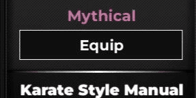 Gambar Product Karate Style Manual - Type Soul