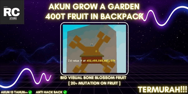 Gambar Product AKUN GROW A GARDEN COIN/EXPENSIVE FRUIT IN BACKPACK [VALUE/PRICE FRUIT CHECK PHOTO PRODUCT]
