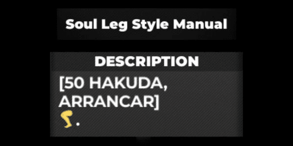 Gambar Product Soul Leg Style Manual - Type Soul RBL